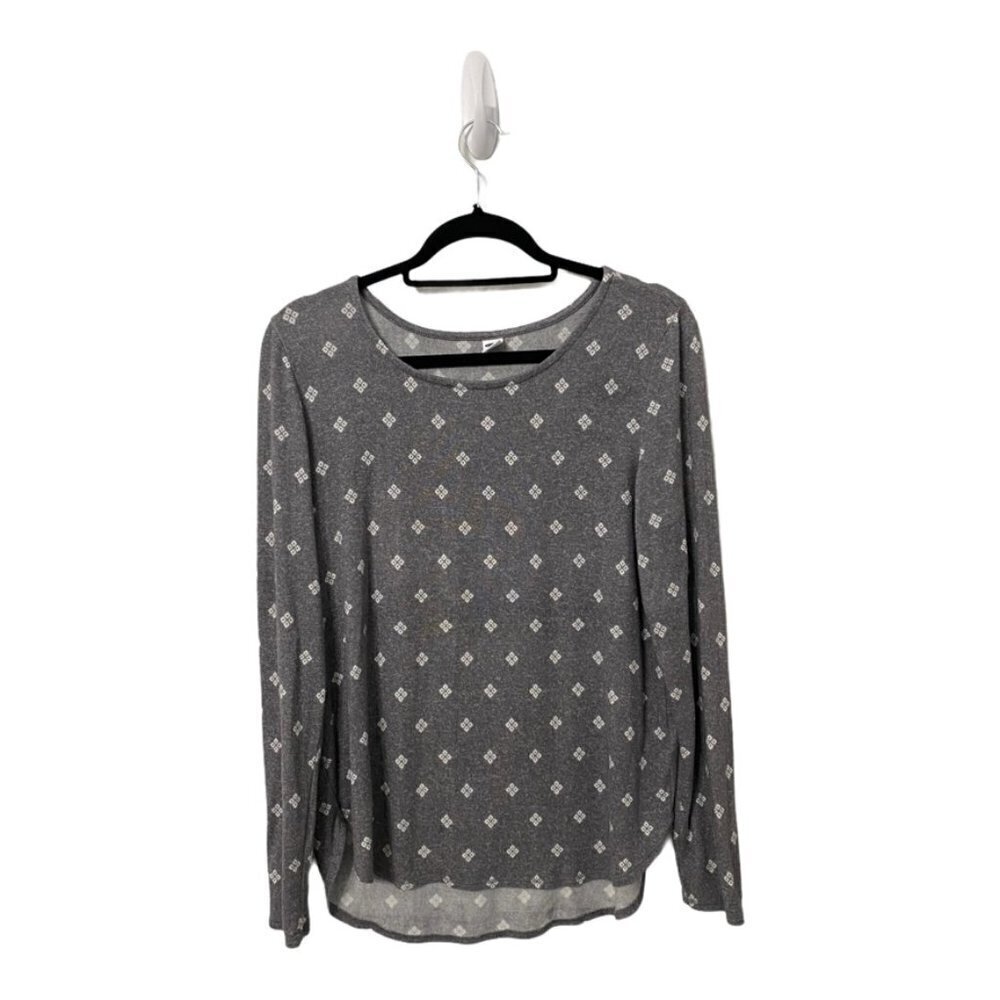 Old Navy Gray Long Sleeve T-Shirt Size Medium